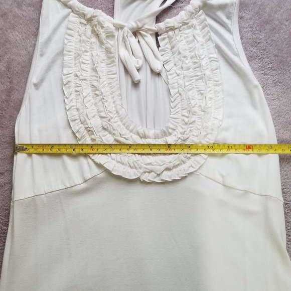 LaROK White Shirt Tank Top Size Medium - Picture 4 of 7